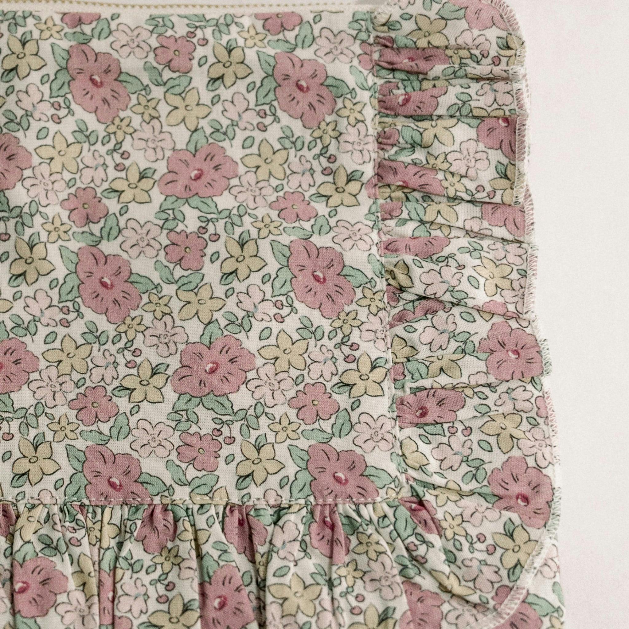 Betsy Ann Timeless Floral Ruffle Zipper Pouch