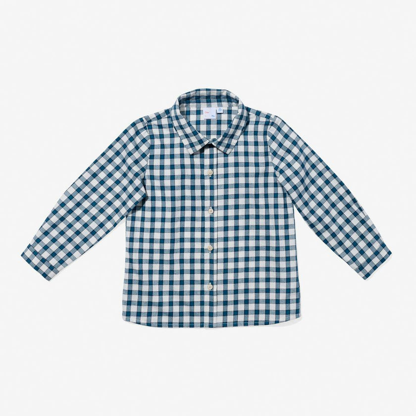 Jeffie Shirt, Blue Picnic Check