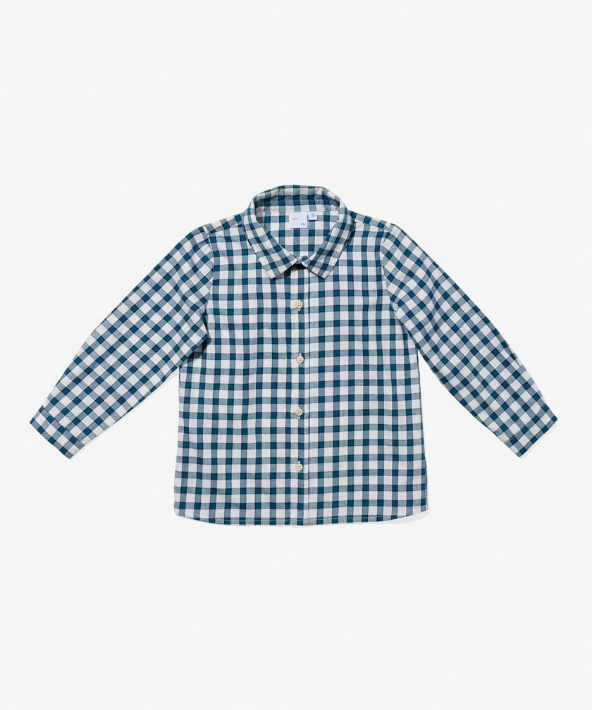 Jeffie Shirt, Blue Picnic Check