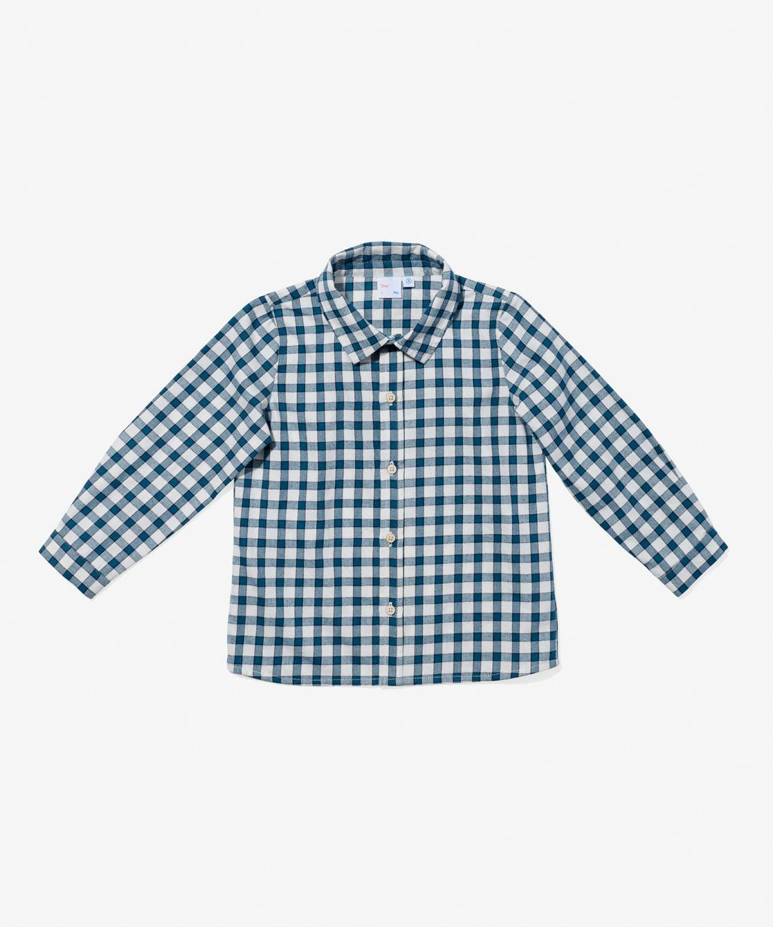 Jeffie Shirt, Blue Picnic Check
