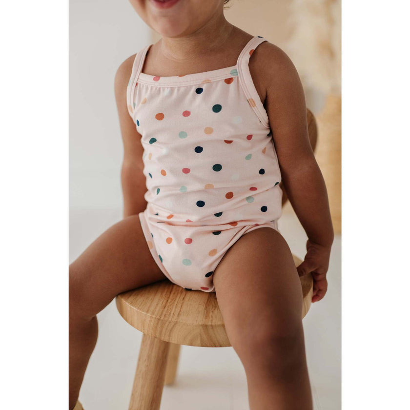 Tank Bodysuit Tropical Stripe