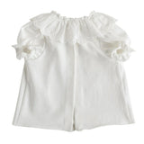 NANOS Ice Cream Ruffle Collar T-shirt