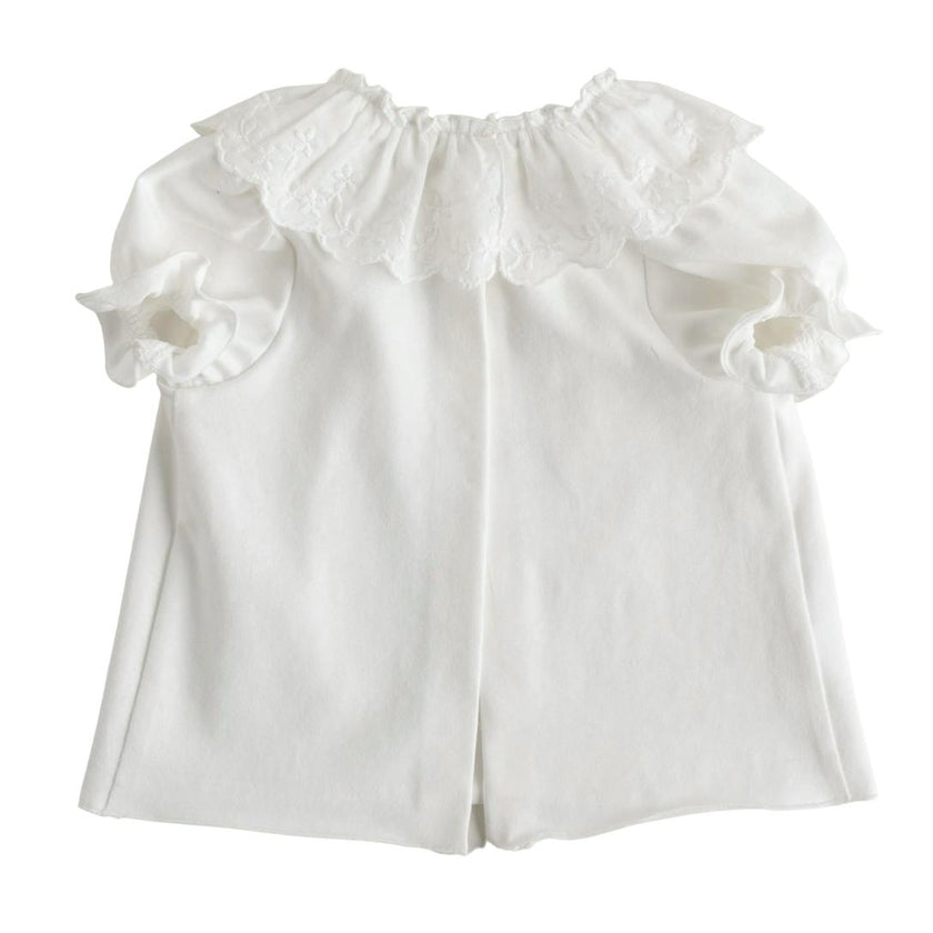 NANOS Ice Cream Ruffle Collar T-shirt