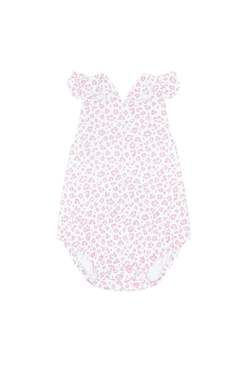 Pink Cheetah Print Ruffle Bubble