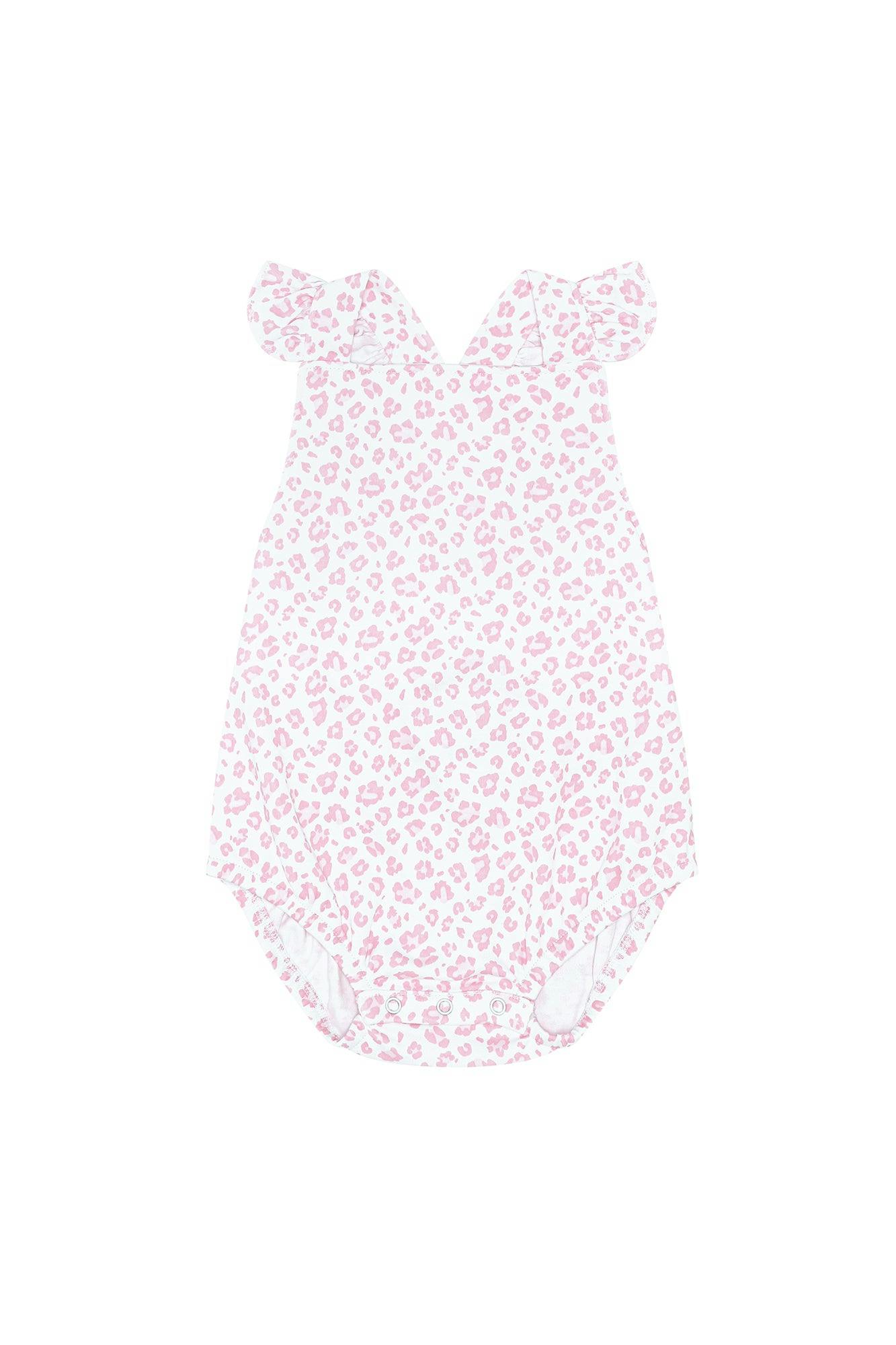 Pink Cheetah Print Ruffle Bubble