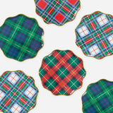 Plaid Mix Side Plates