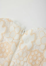 Haley Embroidered Frill Maxi Dress