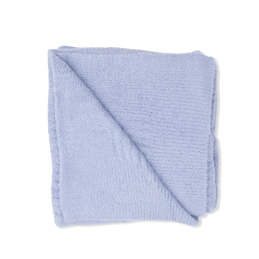Chenille - Dusty Blue Blanket