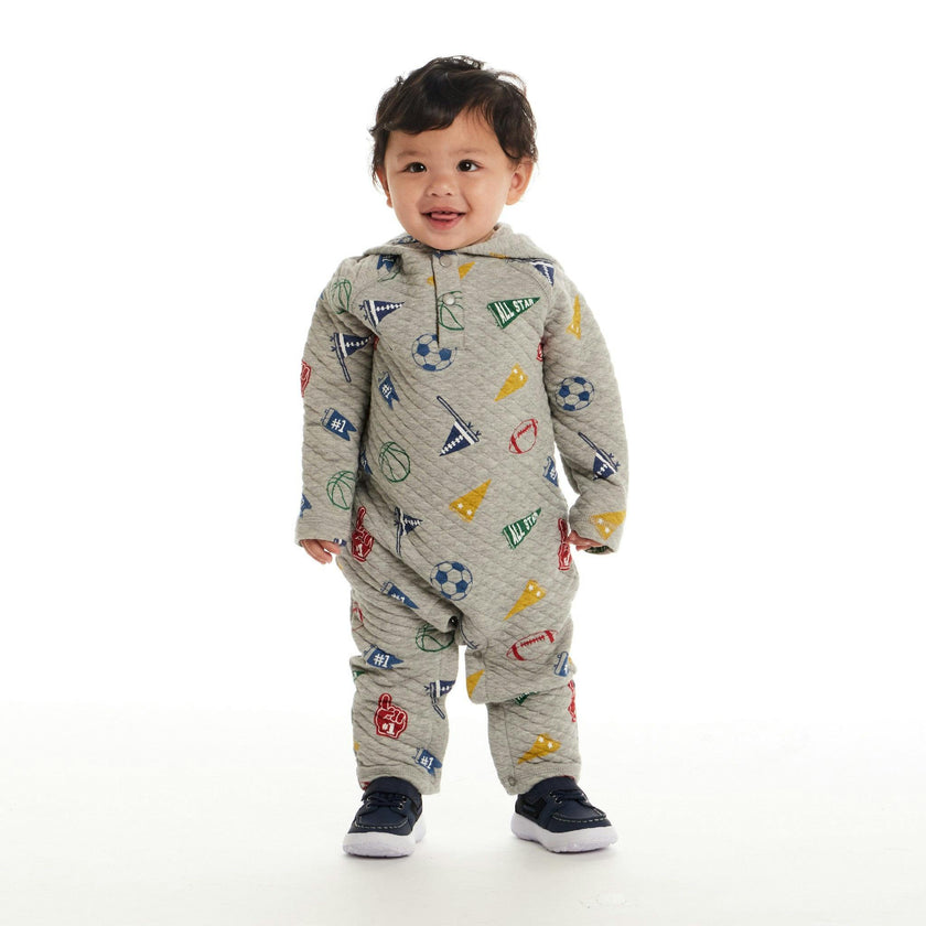 Infant Hooded Baby Romper