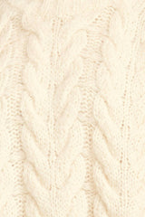 Salida Cable Turtleneck in Alabaster