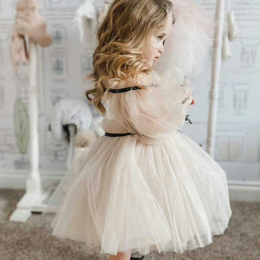 Coco-Caramel Tulle Dress