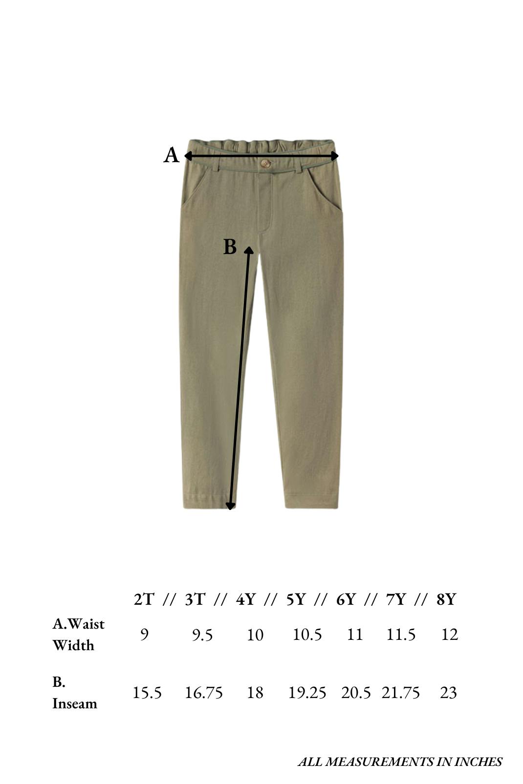 Benjie Pant in Vetiver