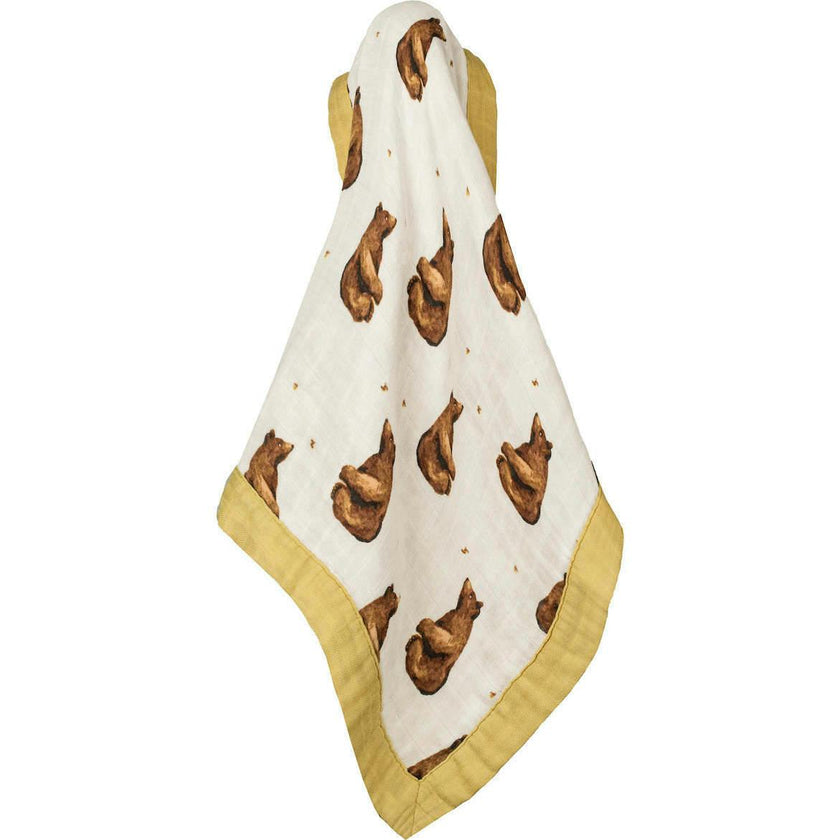 Honey Mini Lovey Two-Layer Muslin Security Blanket