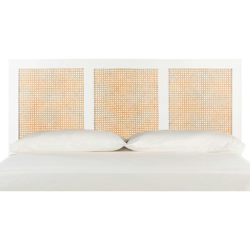 Vienna Cane Headboard, White