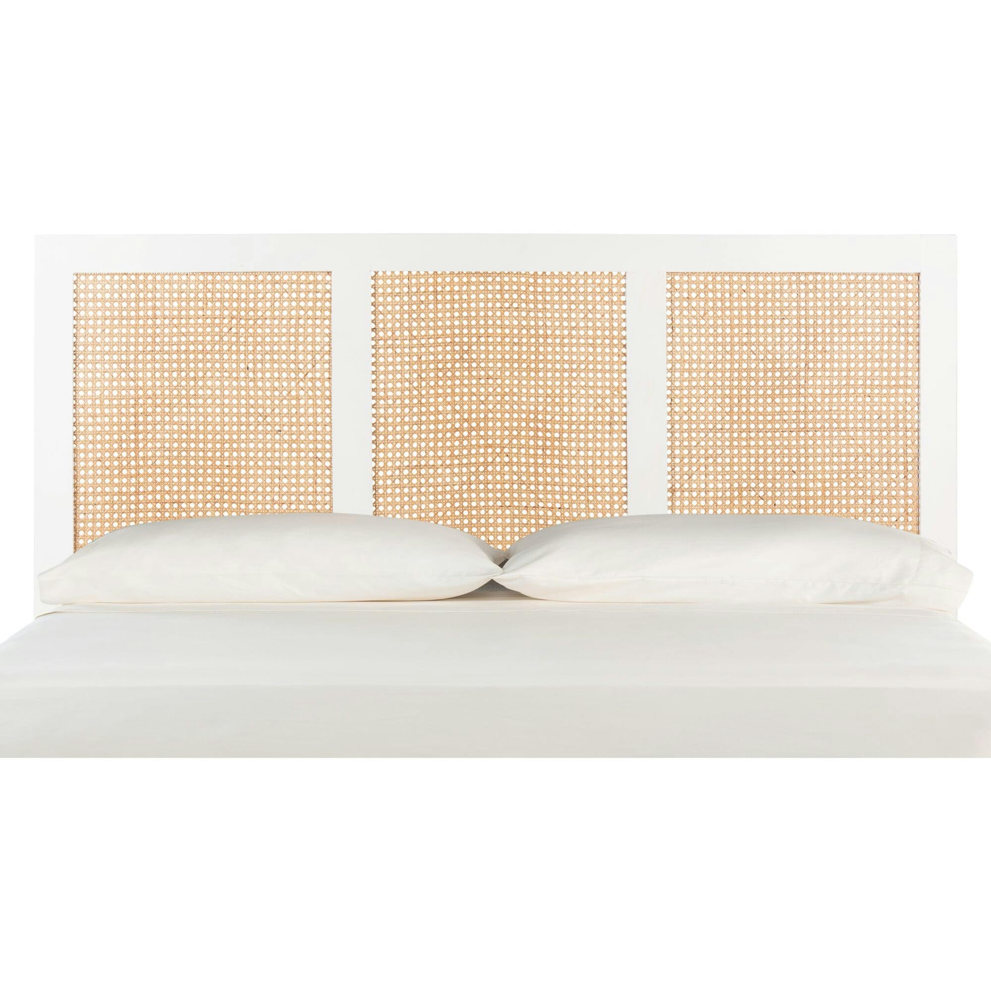 Vienna Cane Headboard, White