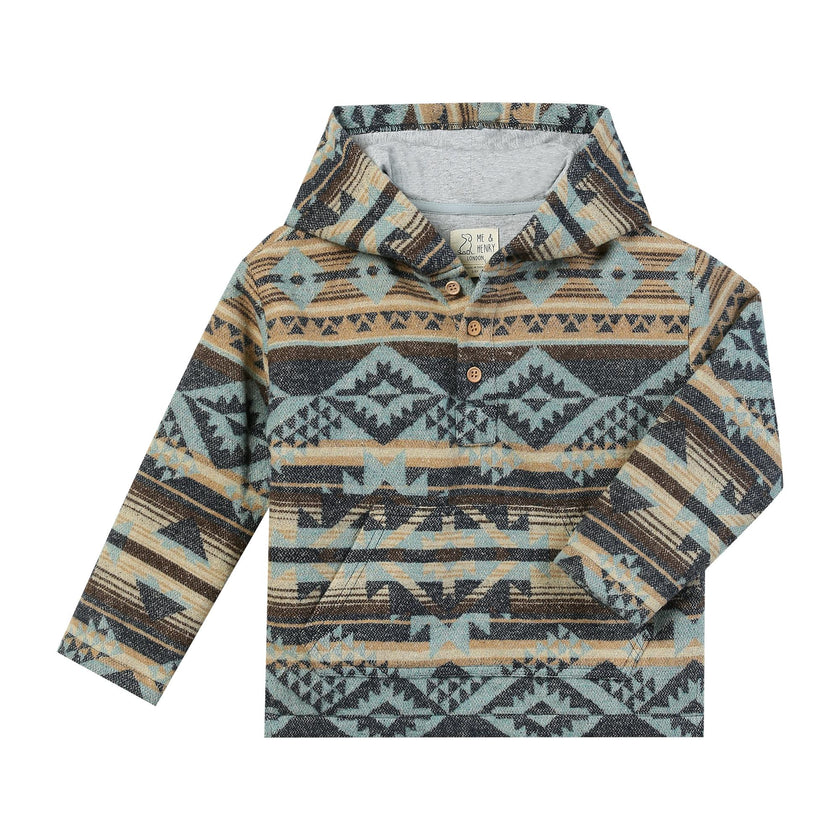 RANCHO blue aztec jacket