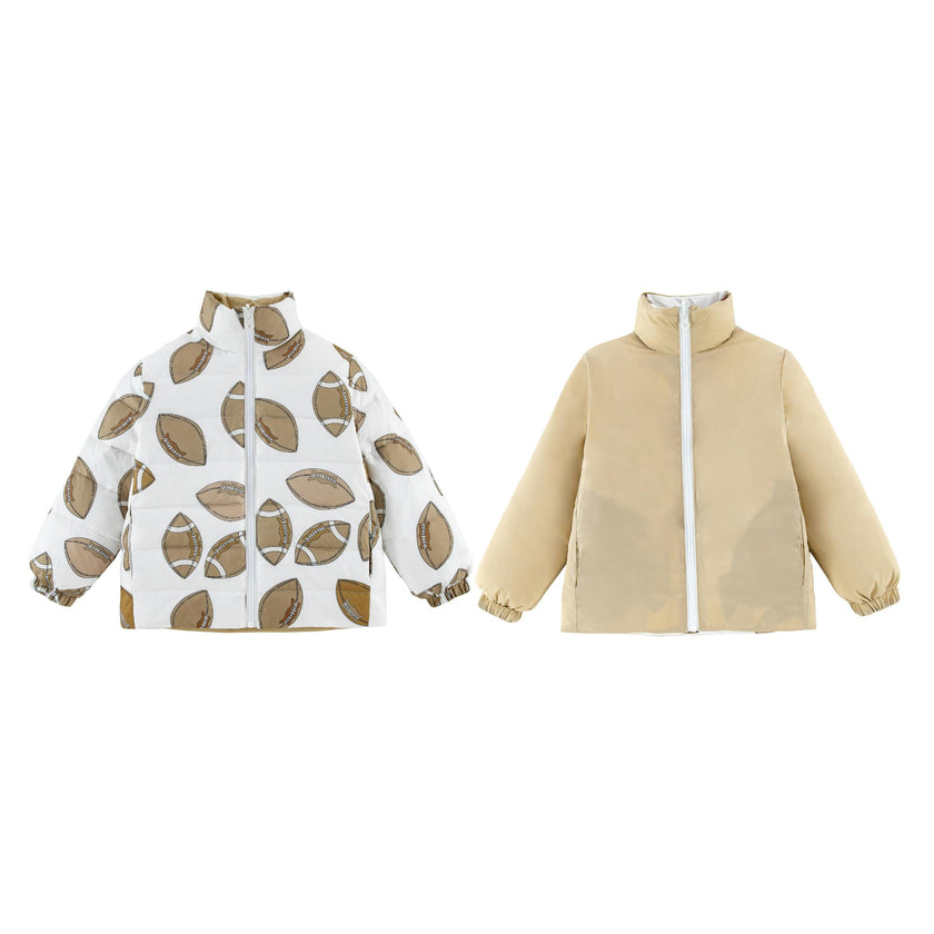 Blake Reversible Down Puffer, Tan