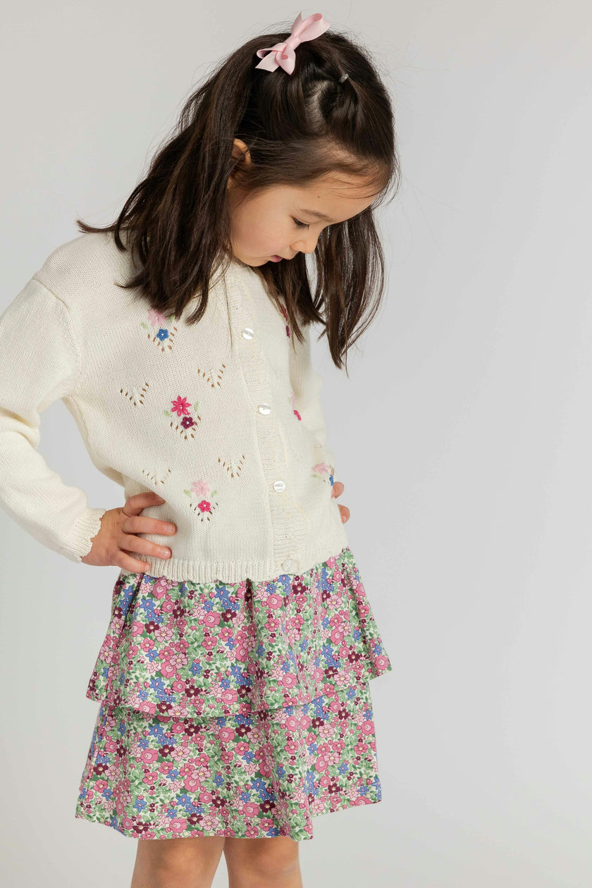 Floral Knit Skirt