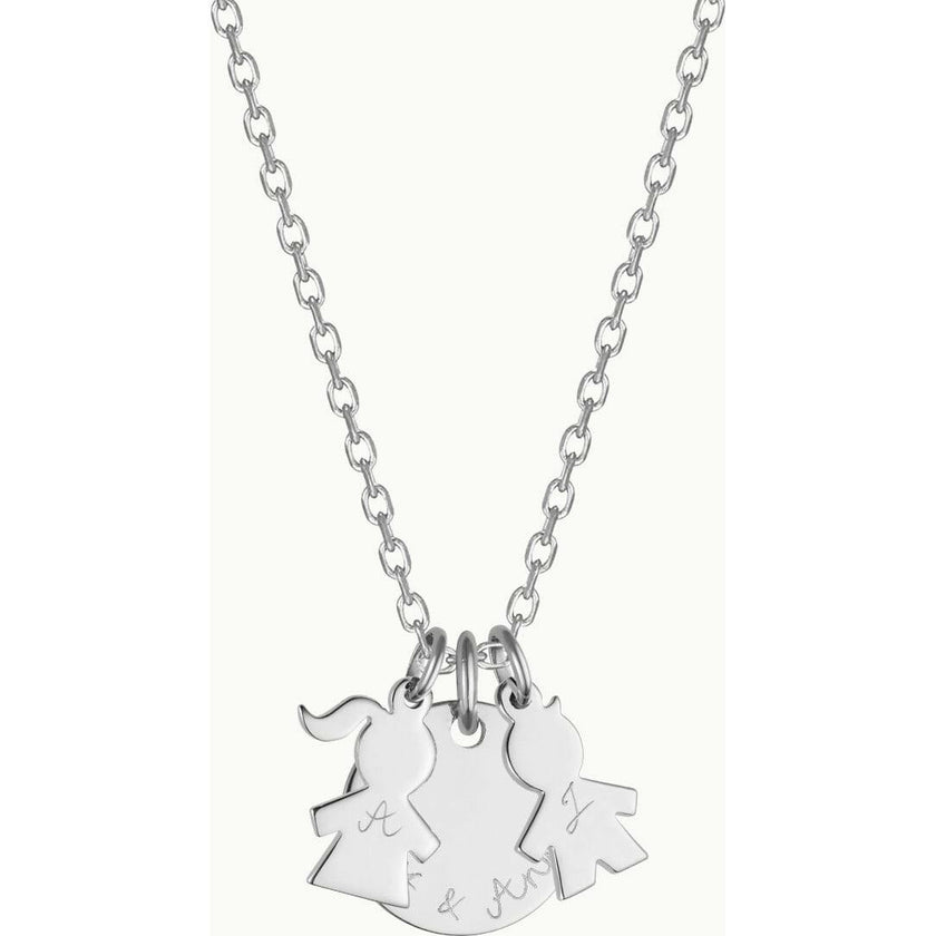 Personalized Mummy Necklace, Sterling Silver
