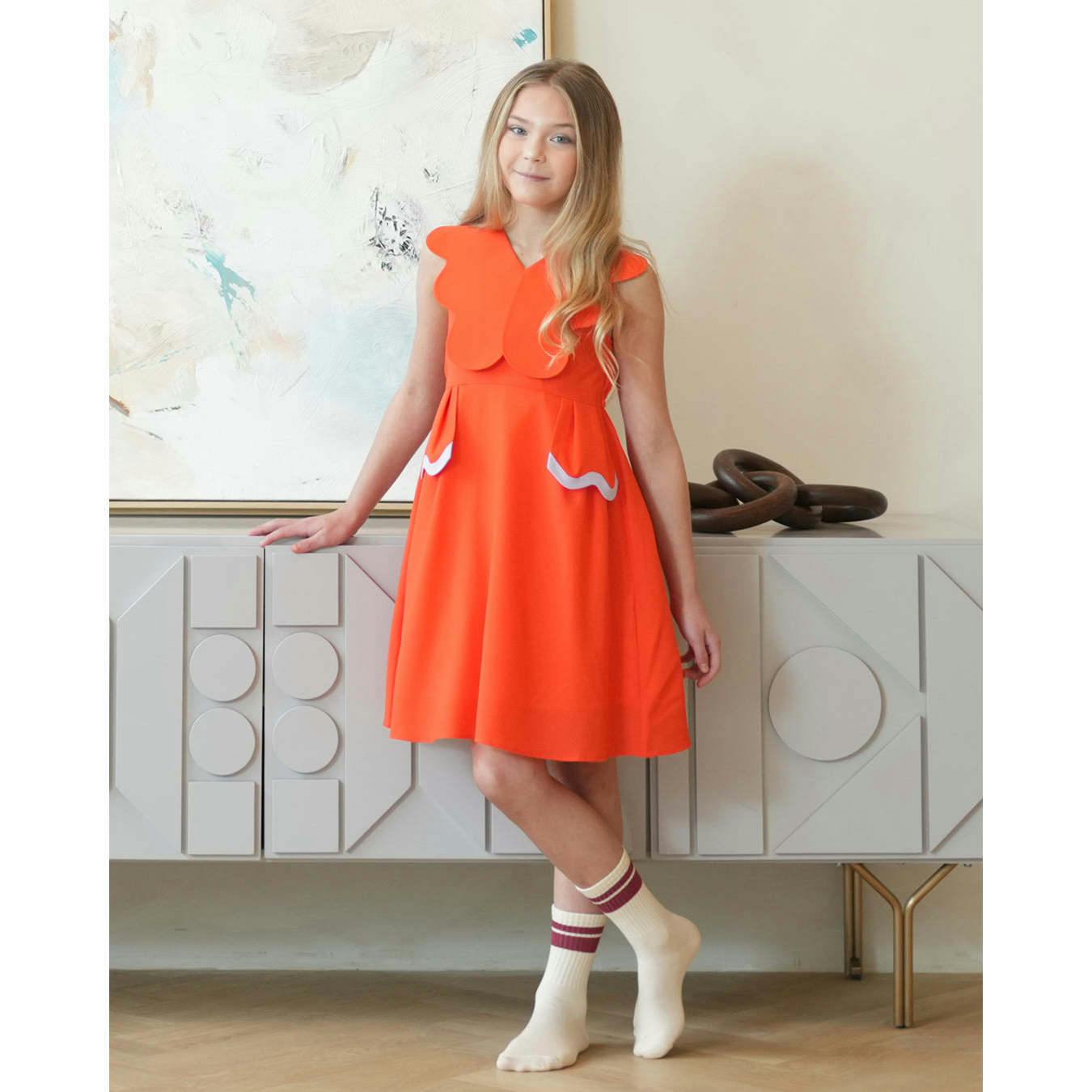 Colette Dress, Orange