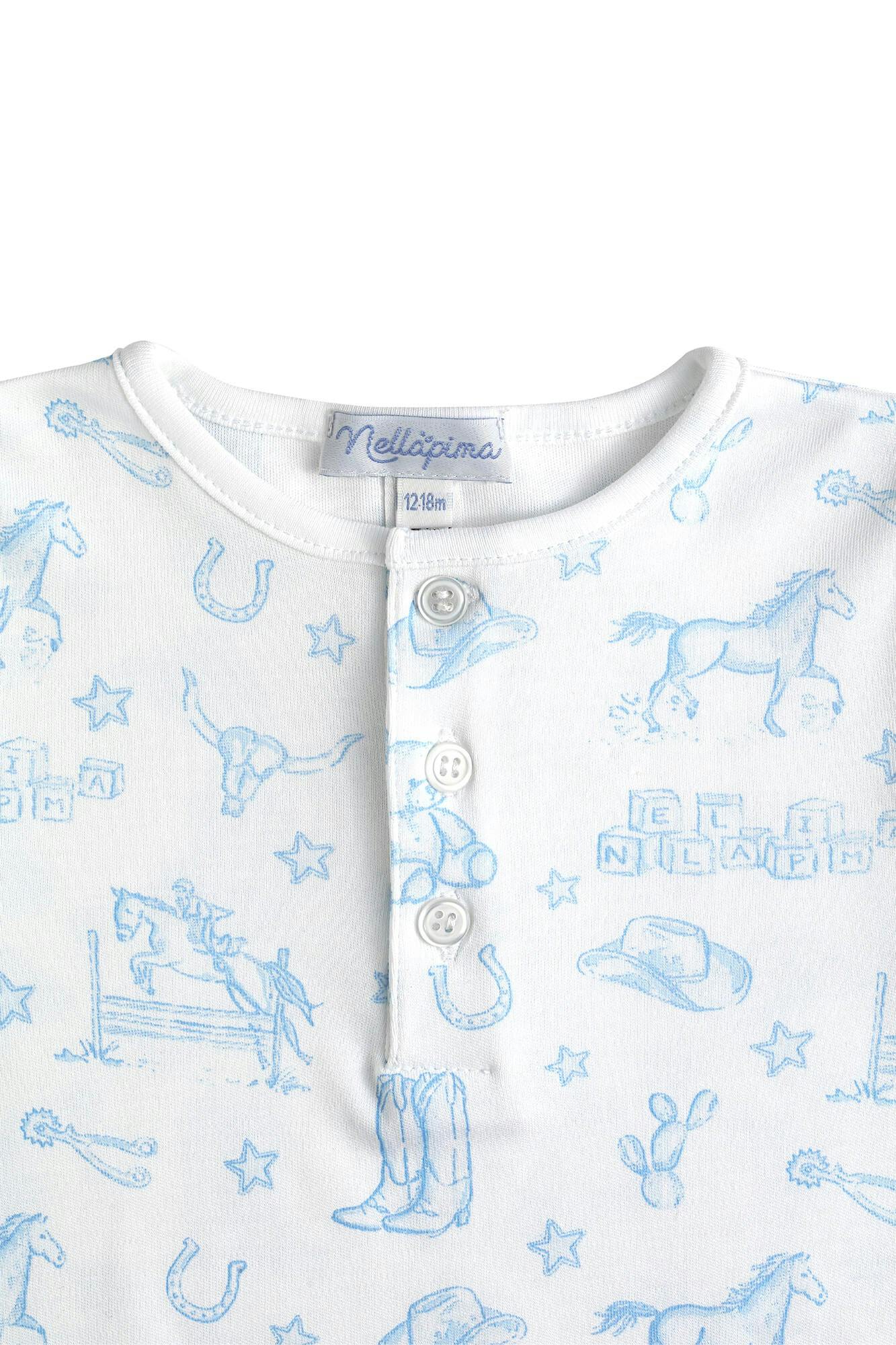 Blue Lone Star Toile Pajamas