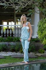 Adult Mint Chunky Cord Overalls