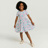 Retro Daisy Twirl Dress