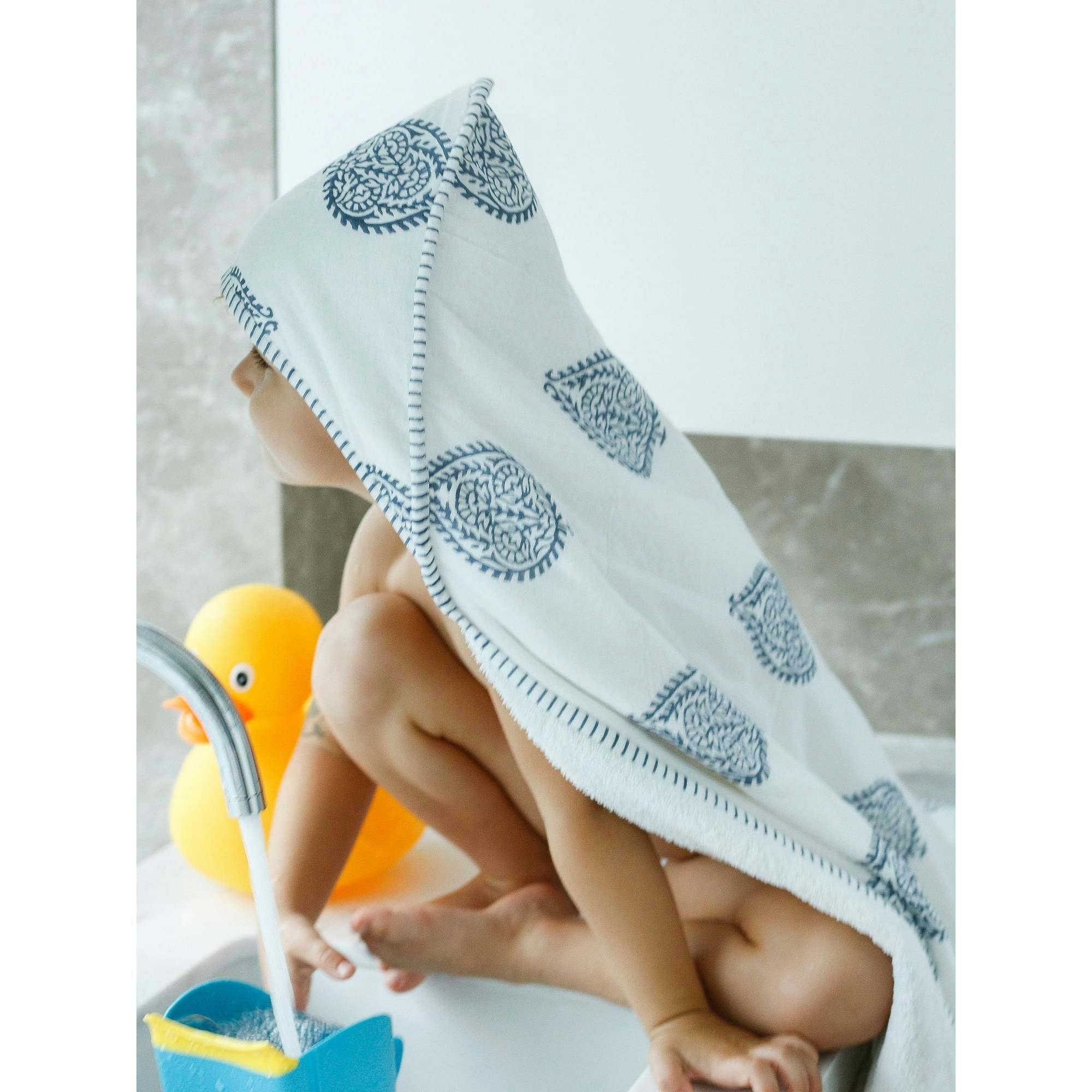 Block-Printed Terry Towel