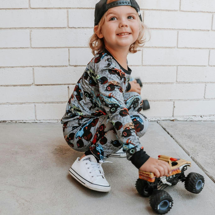 Monster Jams 2 Piece Pajama Set