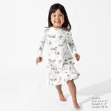 Yuletide Bamboo Girls' Long Sleeve Dress