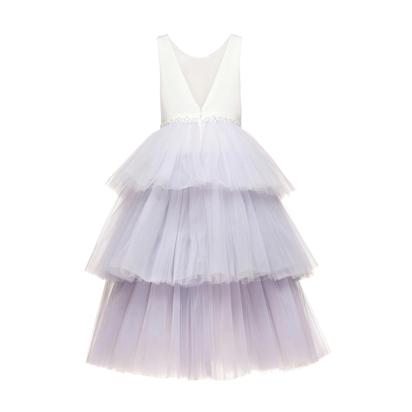 Lavender Matilda Embellished Tulle Occasion Gown