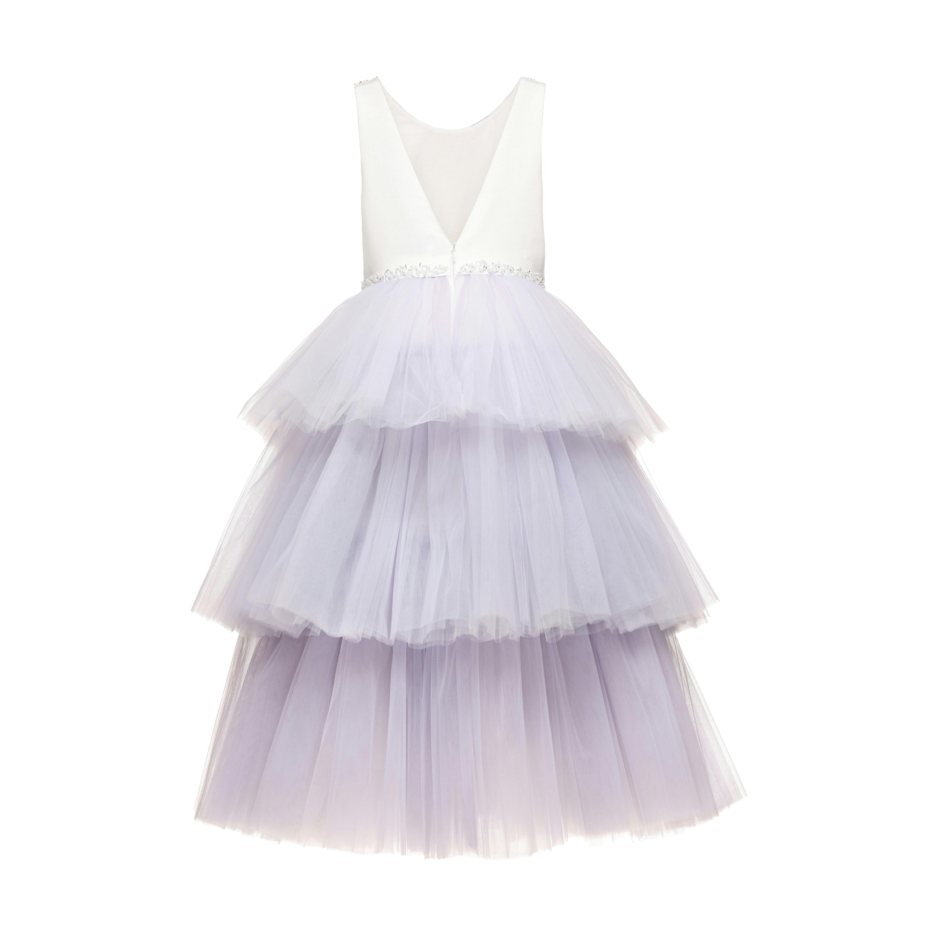 Lavender Matilda Embellished Tulle Occasion Gown