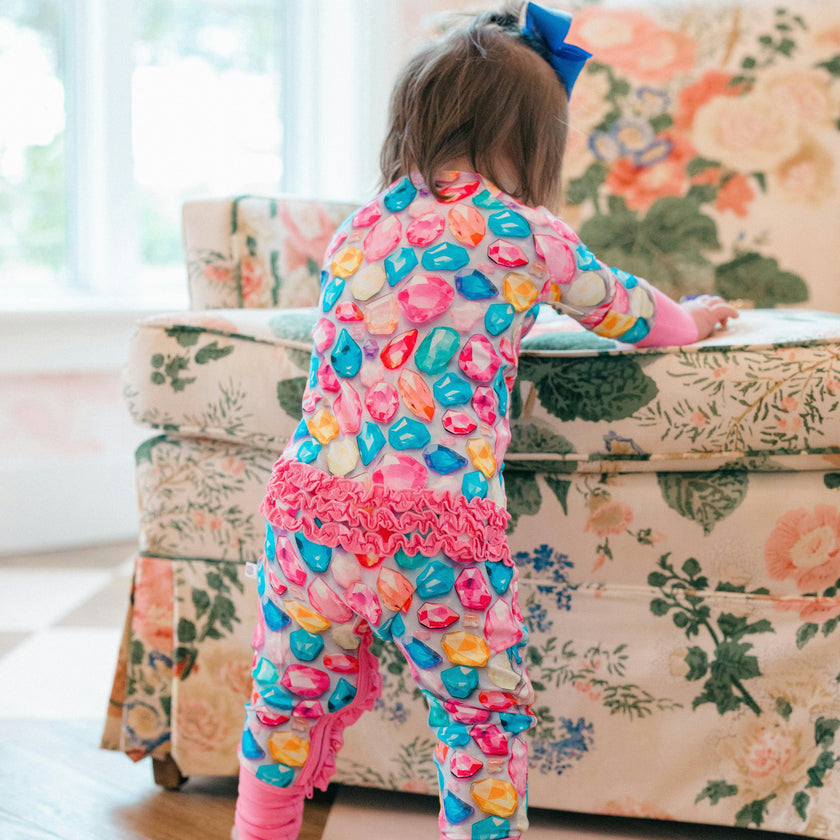 Bejeweled Bamboo Ruffle Romper