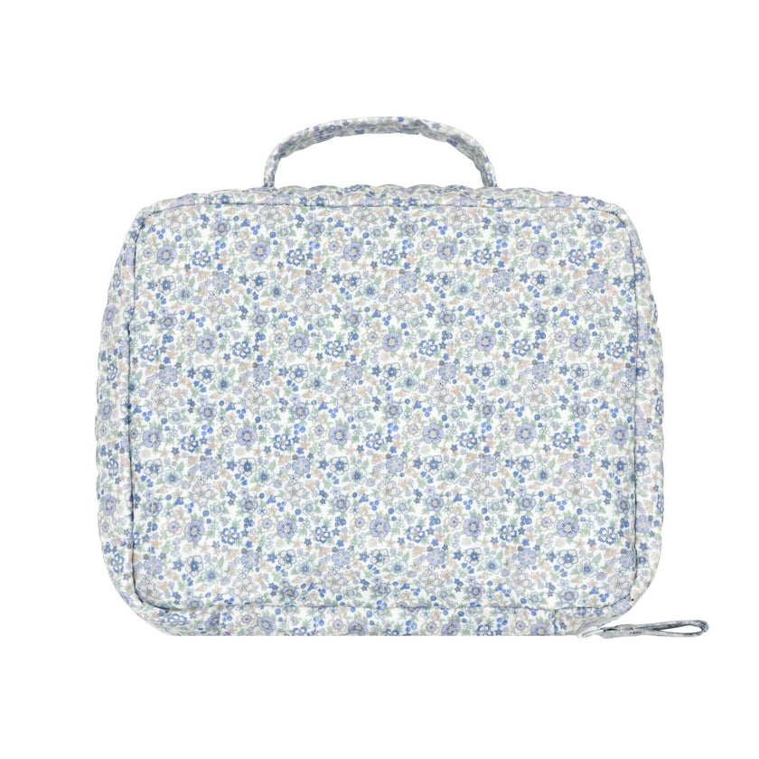 slate floral coated lunchbox