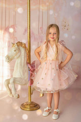 Twinkle Star Blush Pink Tulle Dress