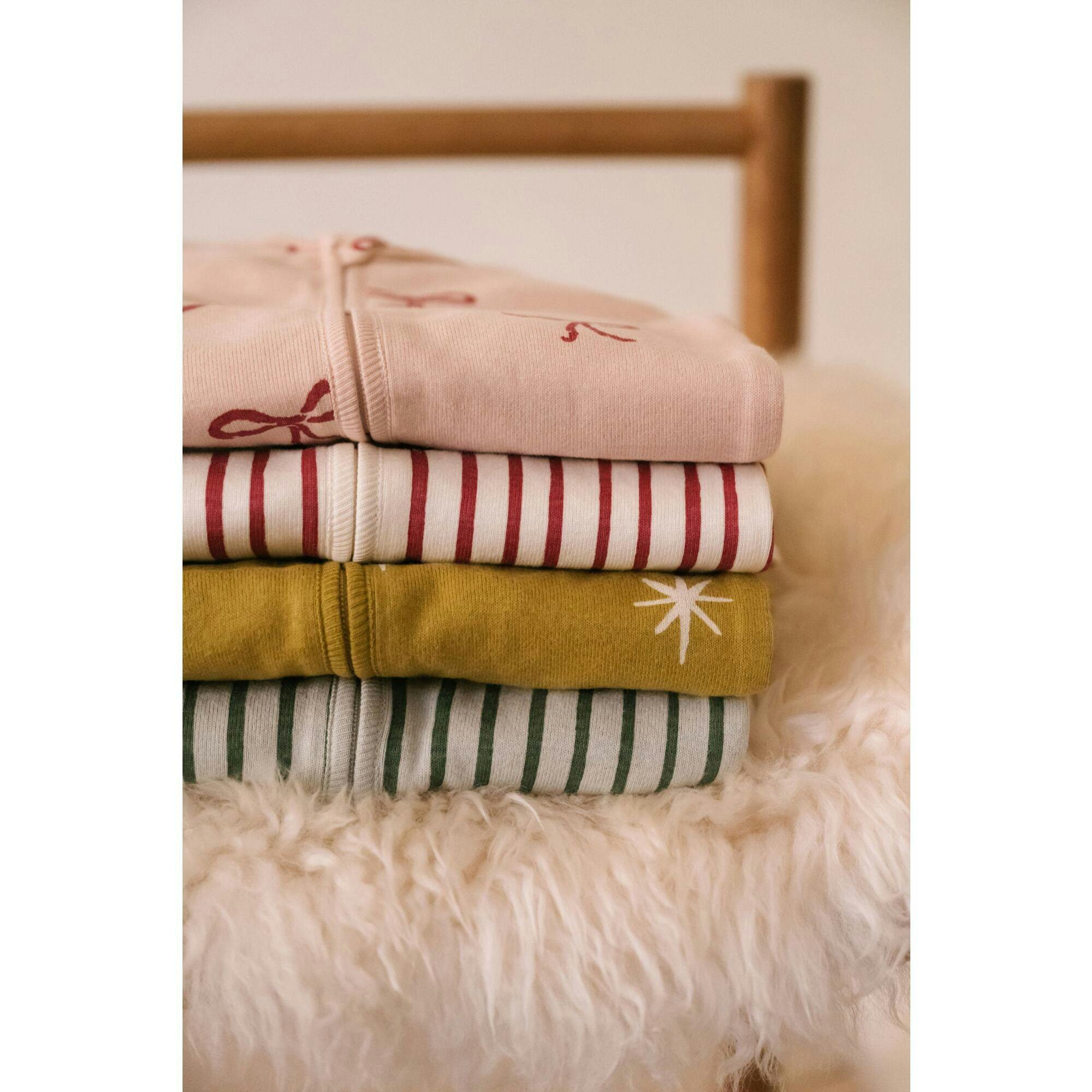 Ribbed Baby Sleeper, Red