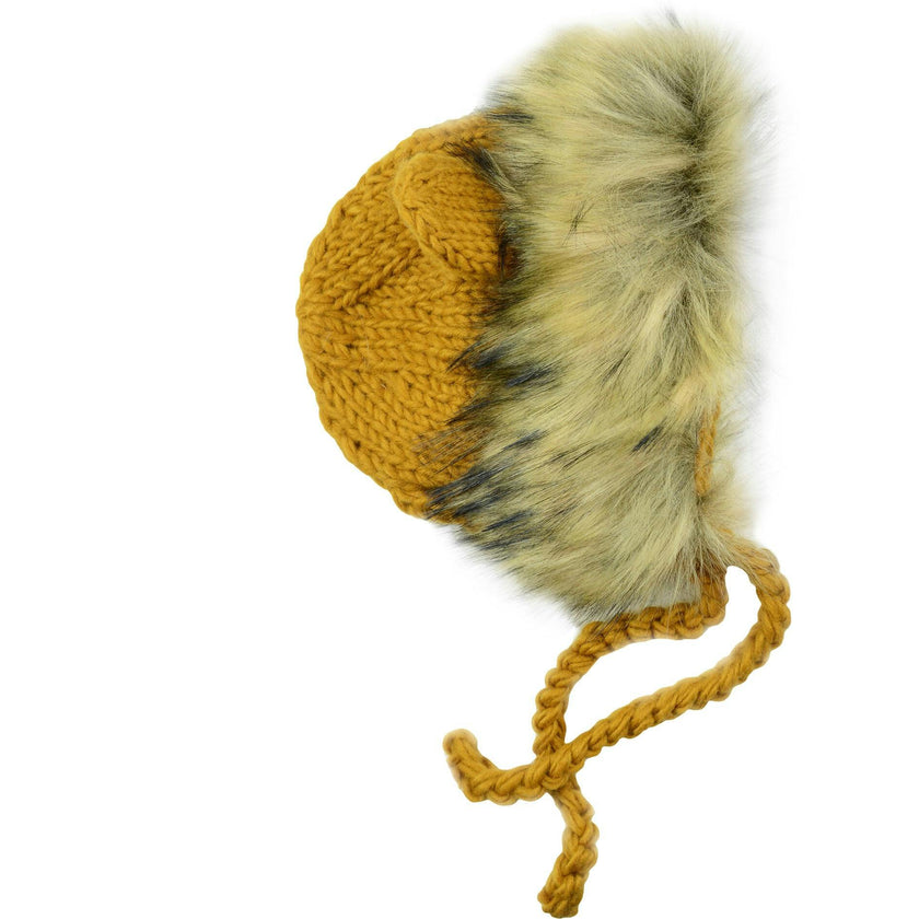 Lennon Lion Bonnet - Cream
