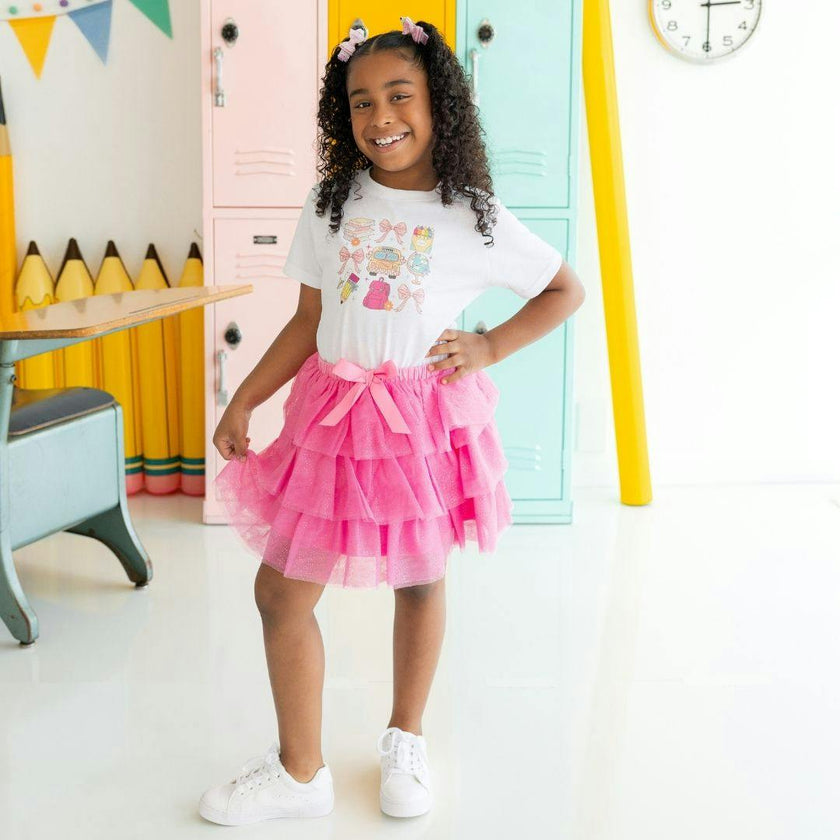 Coquette School Doodle Short Sleeve T-Shirt