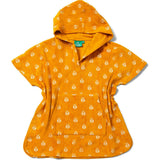 Bees Kids Hooded Beach Poncho, Gold