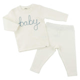 "baby" Fog Embroidered 2pc Set