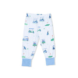 Vintage Golf Carts Blue - Short Sleeve Loungewear Set
