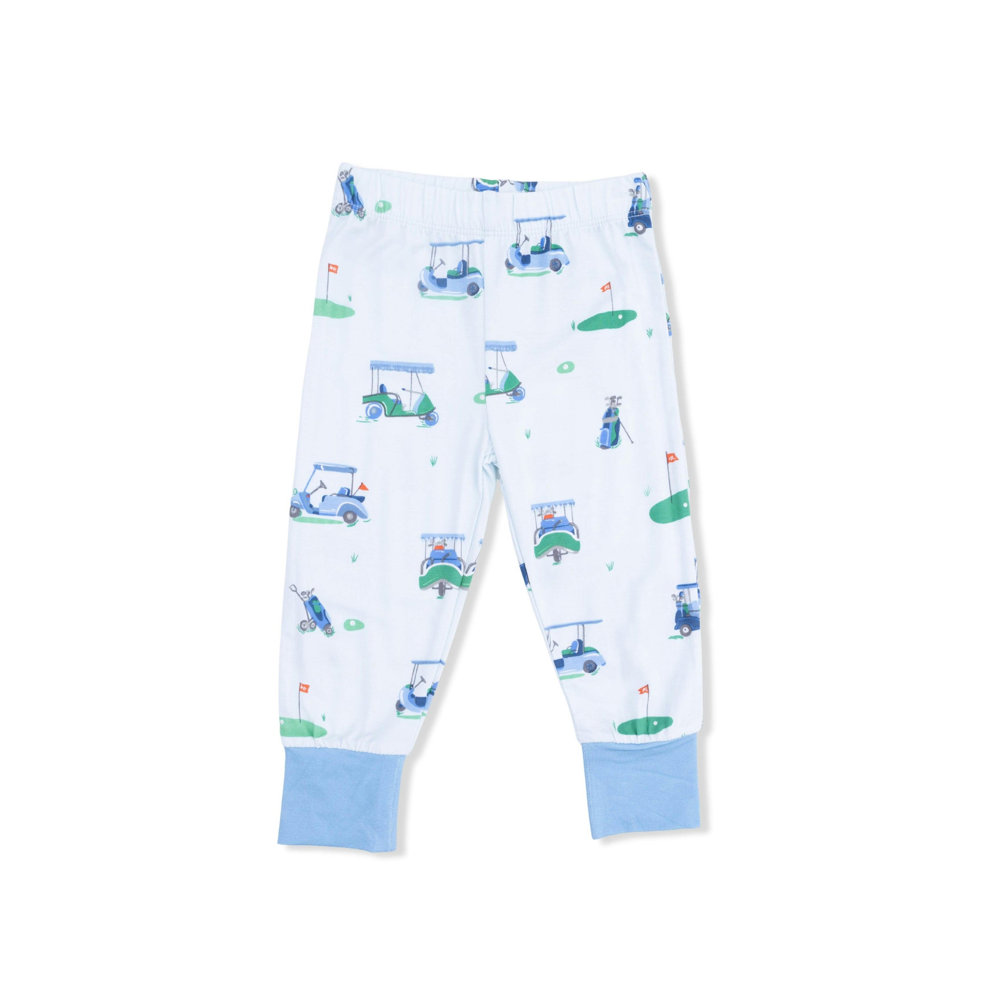 Vintage Golf Carts Blue - Short Sleeve Loungewear Set
