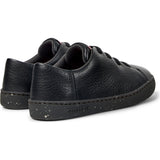 Kids Peu Touring Leather Sneakers, Black