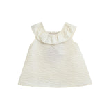 Ivory Pink Strap Bow Shorts Set