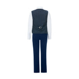 Blue Ezio Vest Outfit Set