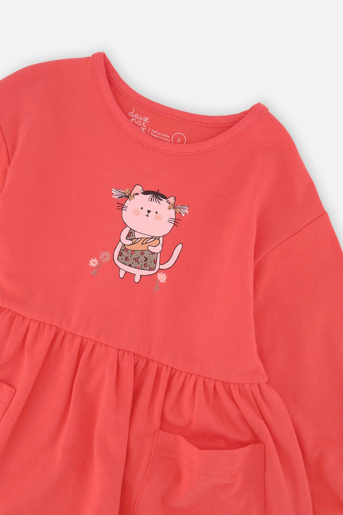 Organic Cotton Tunic Coral Pink