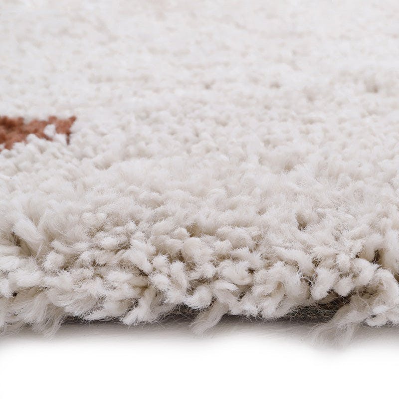 Wooly Fringed Rectangular Rug