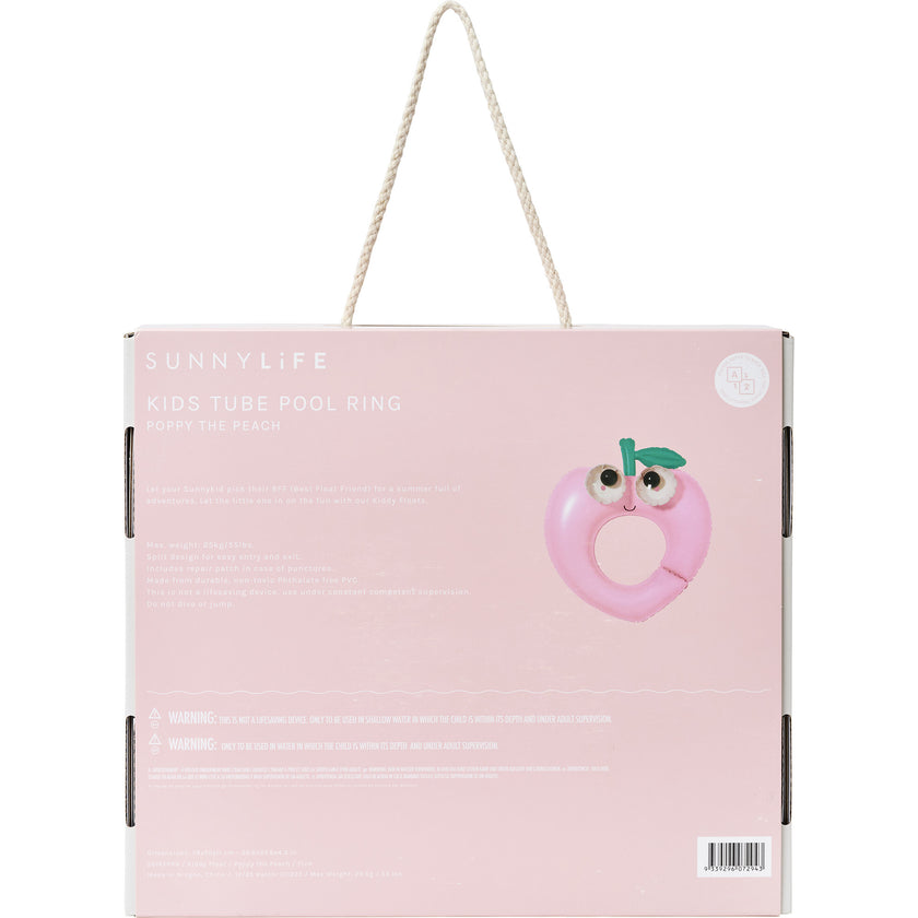 Kids Tube Pool Ring: Poppy the Peach