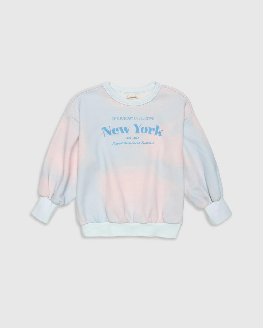 Organic Weekend Sweatshirt in Pink Cloud