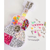 Guitar Shaped DIY Beaded Friendship Bracelet Bead Kit
